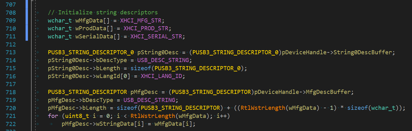 String initialization with xmm